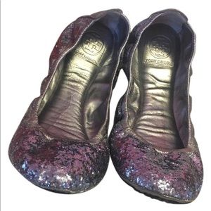 Tory Burch Eddie Glitter Flats